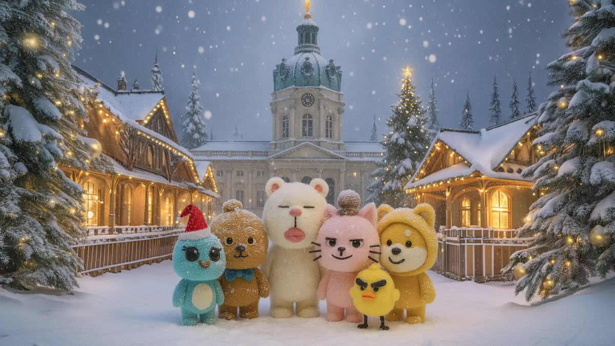 MUMUSO Weihnachtsstand auf dem Weihnachtsmarkt am Schloss Charlottenburg.