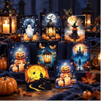 Magic Night Halloween Grußkarten mit verschiedenen Illustrationen