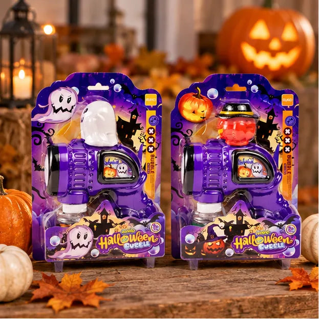 Elektrische Halloween Seifenblasenpistolen mit Geist und Kürbis