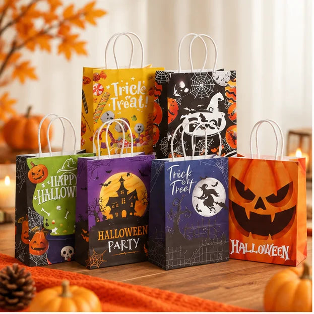 Halloween Geschenktüten mit verschiedenen saisonalen Designs