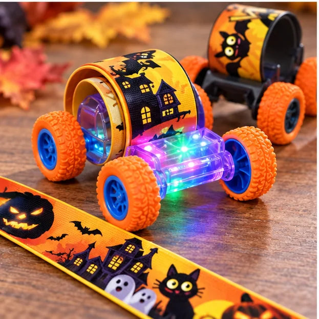 Detail des Halloween Rollspielzeugs mit vier Rädern