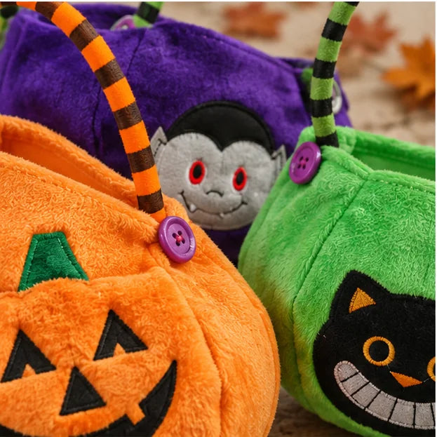 Detail der weichen Halloween Süßigkeitentaschen