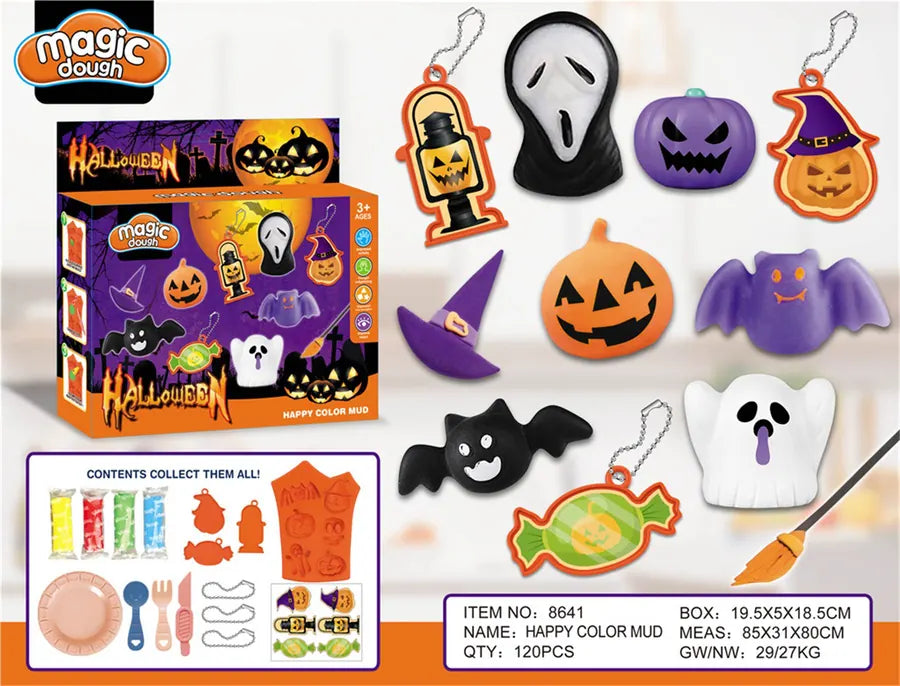 Originalverpackung des Halloween Modelliermasse Sets