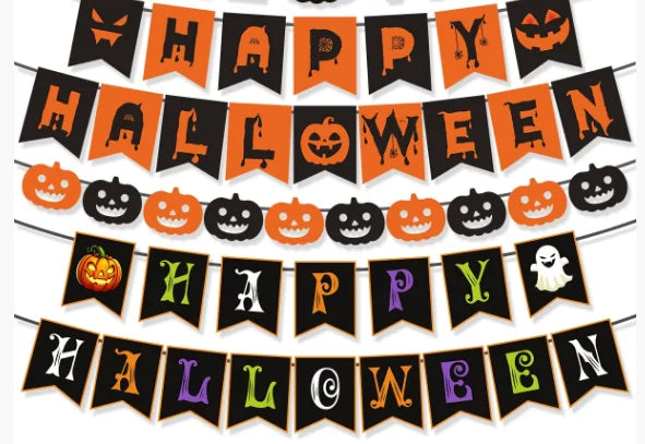 Originalansicht der Happy Halloween Dekogirlande