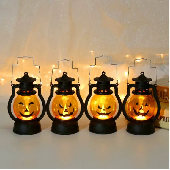 Originalansicht der Halloween Kürbislaternen