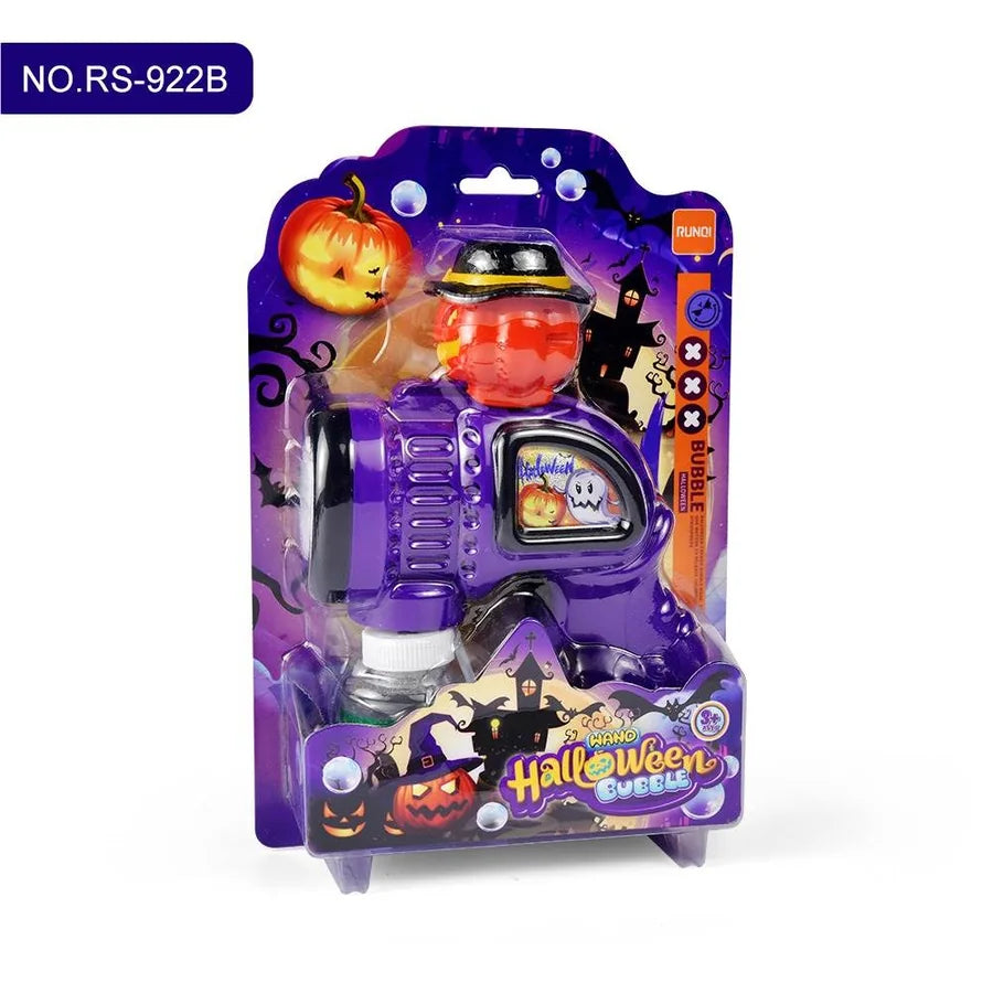 Halloween Seifenblasenpistole mit Kürbisdesign in Verpackung