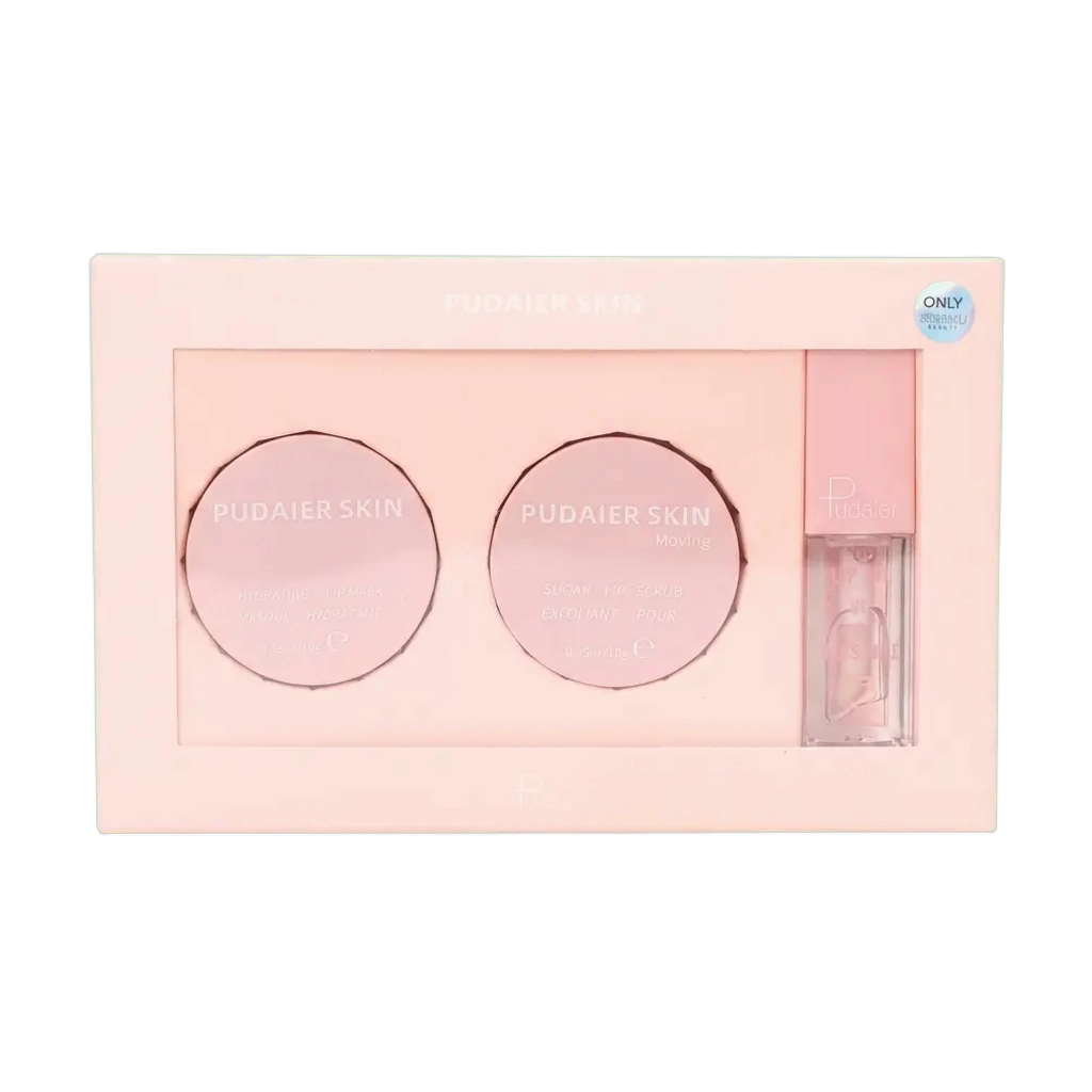 Lippenpflege Set Mit Lippenmaske, Zuckerpeeling und Lip Oil