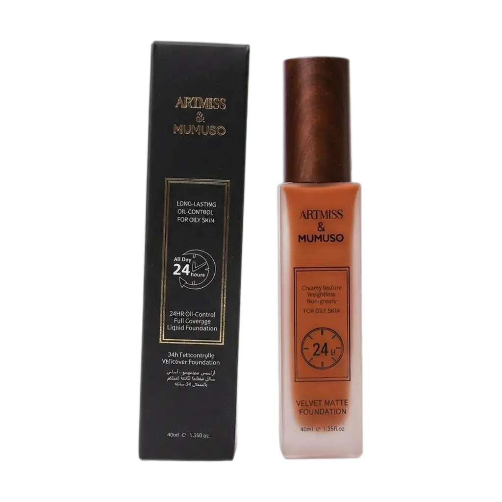 Oil-Control Full Coverage Liquid Foundation, 24h, 40ml, #06