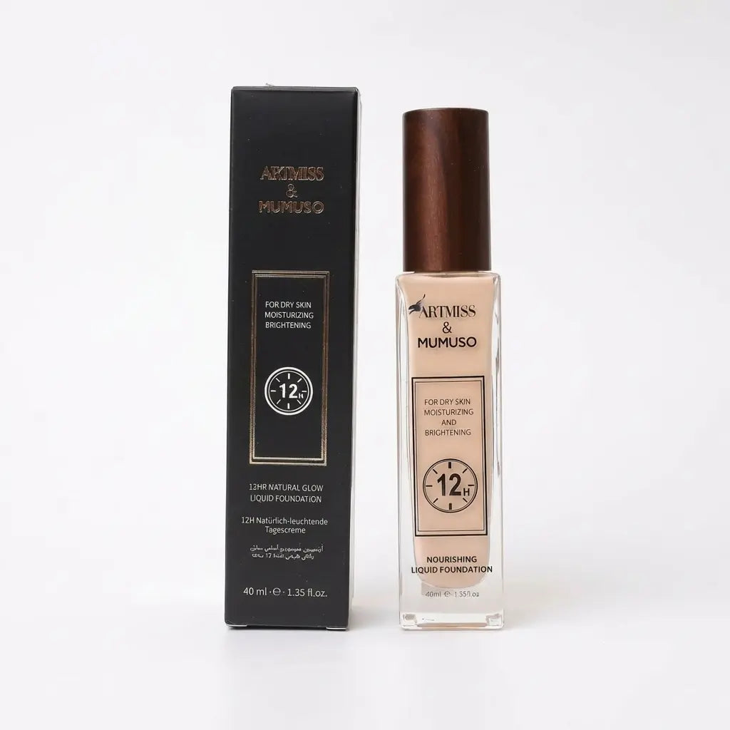 Natural Glow Liquid Foundation, 12h, 40ml, #01