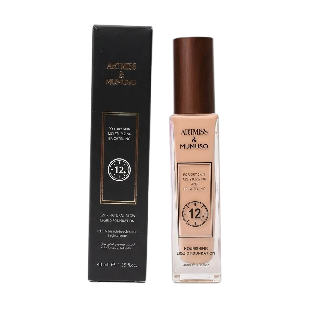 Natural Glow Liquid Foundation, 12h, 40ml, #02