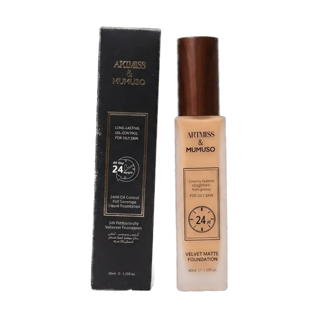 Oil-Control Full Coverage Liquid Foundation, 24h, 40ml, #03