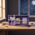 Starry-Night-Duftset mit Duftlampe, Teelichtern und Lavendel-Sachet