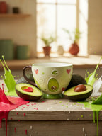 Avocado-Keramikbecher, 450 ml (Grün)