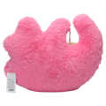 Dekokissen Handform aus Polyester, flauschig (Pink)