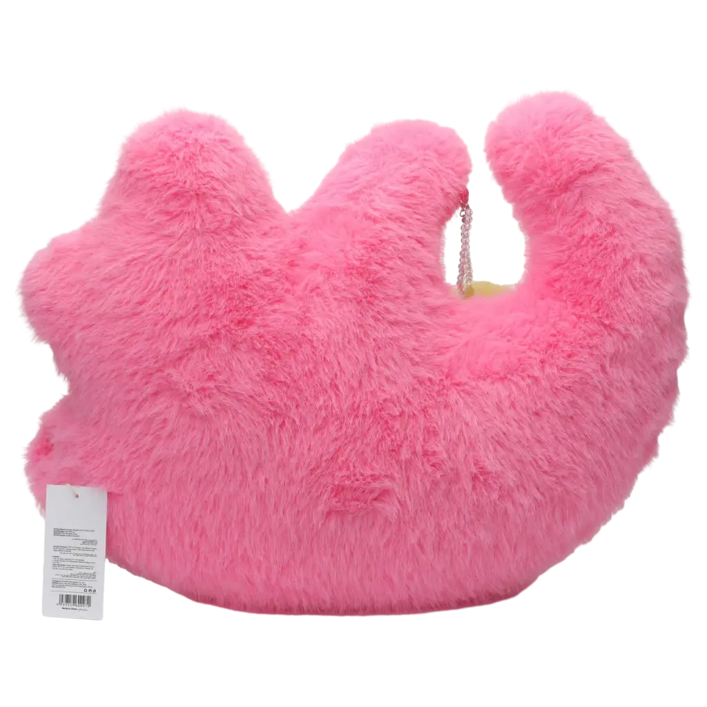 Dekokissen Handform aus Polyester, flauschig (Pink)