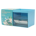 Schreibtisch-Organizer aus Kunststoff mit Schubladen und Dinosaurier-Design (Blau)
