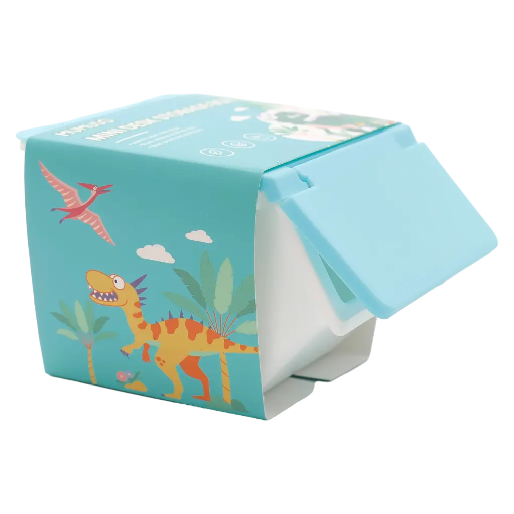 Mini Schreibtisch-Aufbewahrungsbox (Dinosaurier-Paradies/Blau)