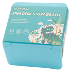 Mini Schreibtisch-Aufbewahrungsbox (Dinosaurier-Paradies/Blau)