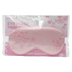 Schlafmaske aus Polyester mit Kirschblüten-Design, angenehm weich (Rosa)