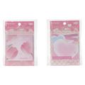 Quadratische Sticky Notes mit Herz-Design, 60 Blatt (Mehrfarbig)