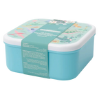 3-teiliges Kunststoff-Aufbewahrungsboxen Set mit Dinosaurier-Design (Blau)