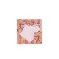 Quadratische Haftnotizen mit Capybara-Design (Beige/Braun)