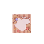 Quadratische Haftnotizen mit Capybara-Design (Beige/Braun)