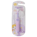 Süße Kinderzahnbürste für 3-6 Jahre, ergonomisch (Lila/Orange)