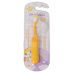 Süße Kinderzahnbürste für 3-6 Jahre, ergonomisch (Lila/Orange)