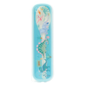 2-teiliges Kunststoff-Besteckset mit Dinosaurier-Design (Blau)
