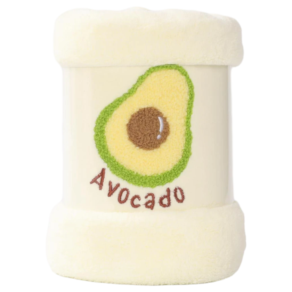 Superabsorbierendes Mikrofaser-Badetuch mit Avocado-Design (Creme)