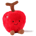 Plüschfrucht mit Cartoon-Kirschen-Design, weich gefüllt (Rot/Grün)