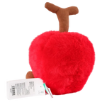 Plüschfrucht mit Cartoon-Kirschen-Design, weich gefüllt (Rot/Grün)