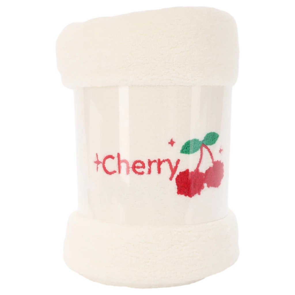Mikrofaser-Badetuch mit Kirsch-Design (Creme)