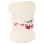 Mikrofaser-Badetuch mit Kirsch-Design (Creme)