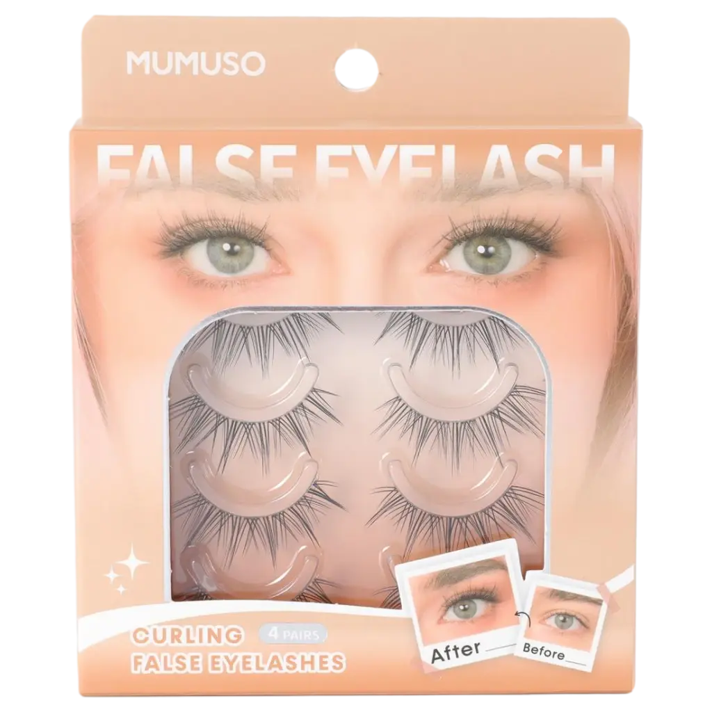 Künstliche Wimpern, 4er pack (Schwarz)