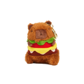 Plüsch-Anhänger mit Capybara-Design als Burger-Print, 60 g (Mehrfarbig)