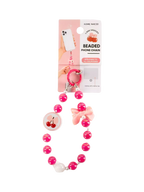 Perlen-Handykette mit Kirsch-Design für Smartphones (Pink)