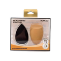 2-teiliges Make-up-Schwammset, Black &amp; Gold Kollektion (Schwarz/Gold)