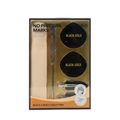 4-teiliges Schminkset mit Make-up-Schwämmen und Pinsel, Black &amp; Gold Kollektion (Schwarz/Gold)