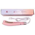 Elektrischer Lockenstab für voluminöse Locken, leichtes Design (Rosa)