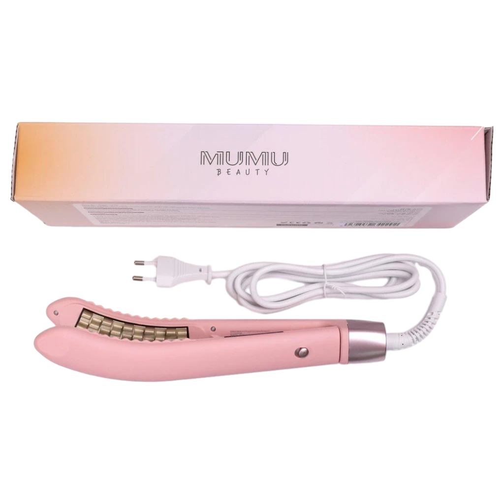 Elektrischer Lockenstab für voluminöse Locken, leichtes Design (Rosa)