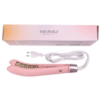 Elektrischer Lockenstab für voluminöse Locken, leichtes Design (Rosa)