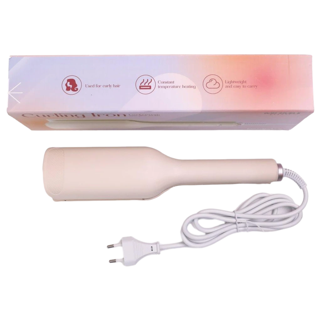Elektrischer Lockenstab für schonendes Haarstyling (Beige)
