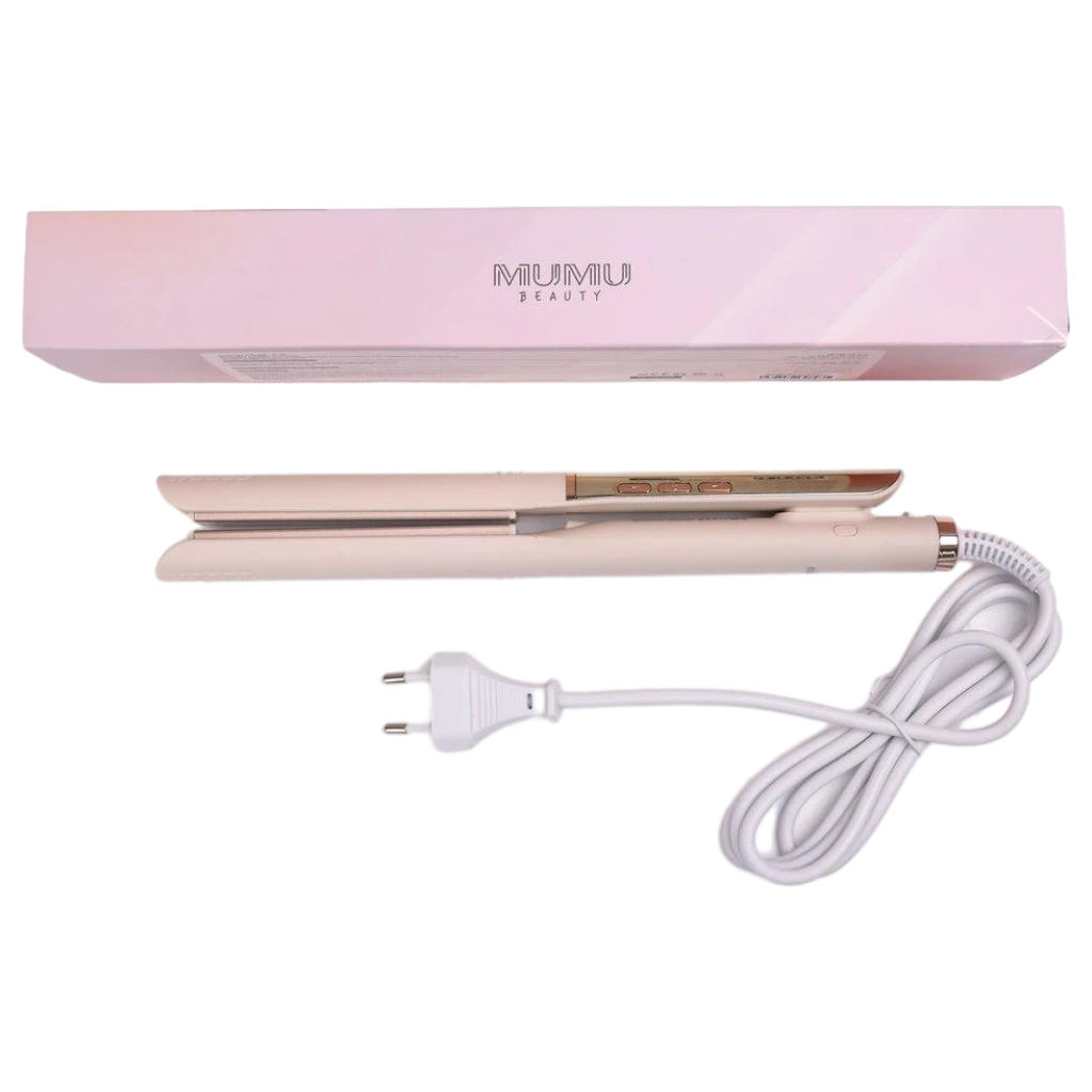 Lockenstab mit Keramikbeschichtung, 2-in-1 Stylinggerät (Creme)