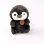 Flauschiger Plüsch-Pinguin Kuscheltier, Flauschig-Serie (Grau)