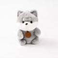 Flauschiger Plüsch-Kleiner Hund Kuscheltier (Grau)