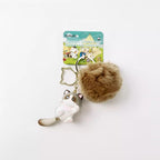Originales weich-elastisches Anhänger-Set mit Ragdoll-Katze (Beige/Braun)
