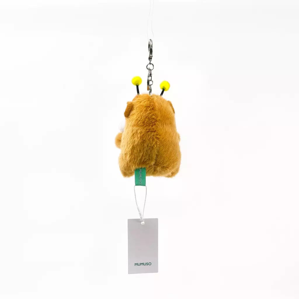 Meerschweinchen-Anhänger im Bienen-Design (Orange/Weiß)