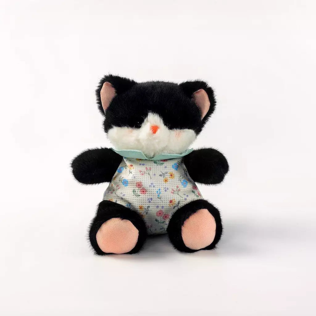 Fina Kleintier Plüschspielzeug Schwarze Katze (Schwarz)